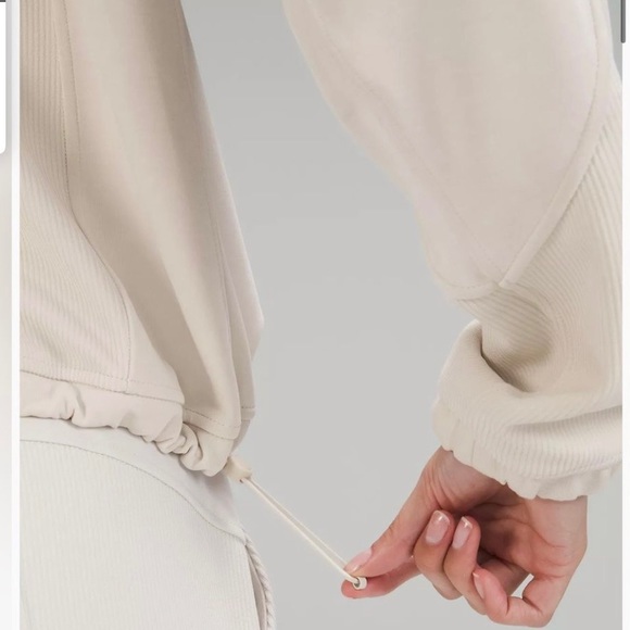 Lululemon Brushed Softstreme Ribbed Half Zip NWT. SZ 0 - Picture 4 of 6